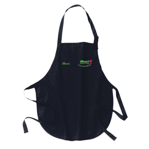 Medium Length Apron with Pouch Pockets Thumbnail